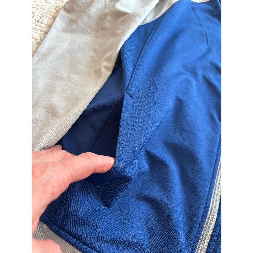 Puma Boys Blue Grey Full Zip Track Jacket Size Medium 10/12 - Picture 4 of 5